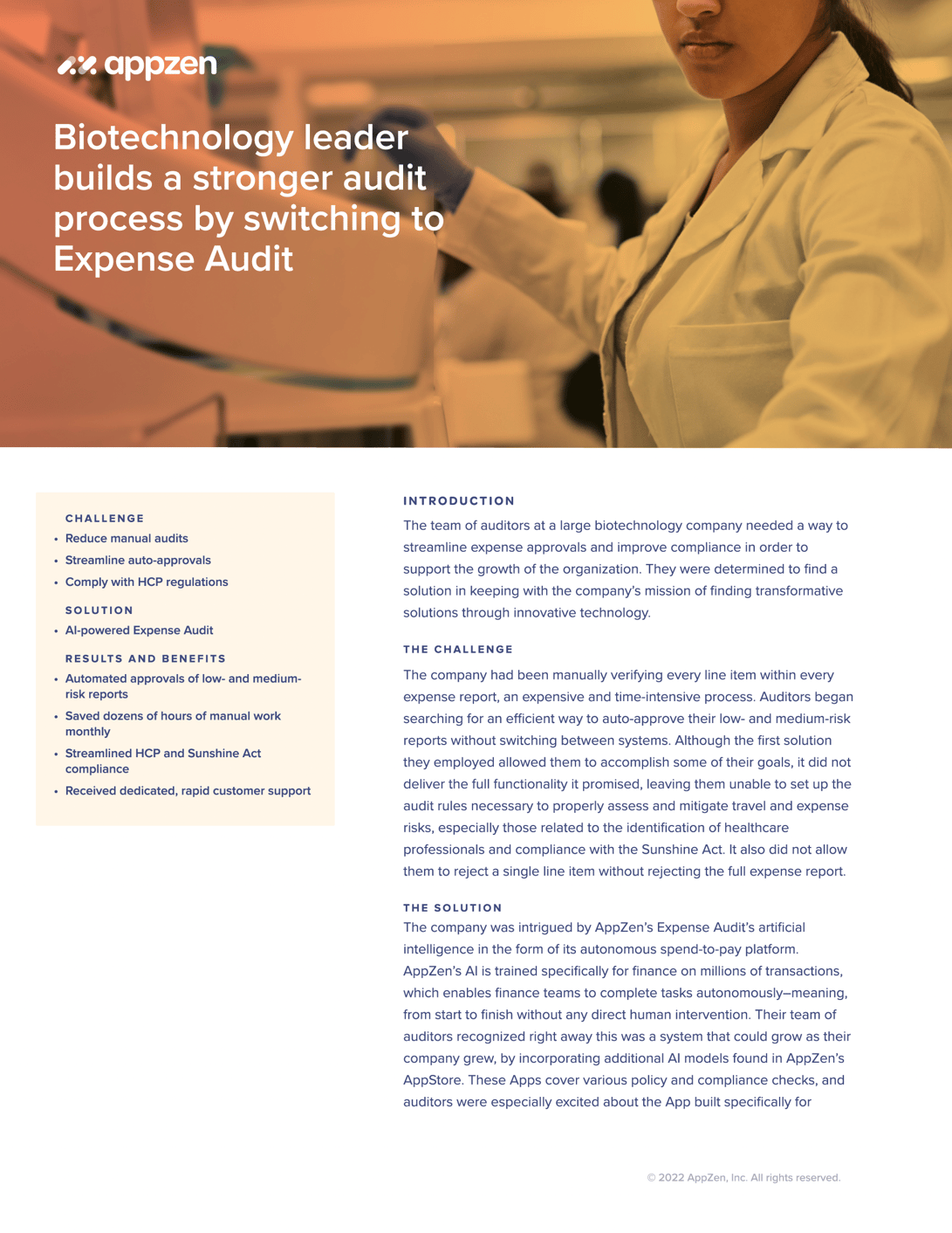 appzen-biotechnology-expense-audit-case-study