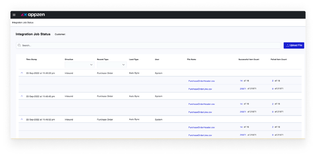 appzen-connect-Oracle-fusion-ap-integration-job-status